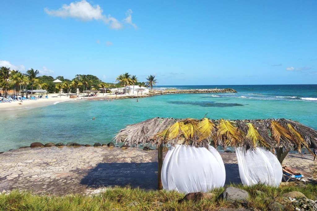 Studio Avec Grande Piscine, Plage Cannelle Caraibes サン・フランソワ エクステリア 写真